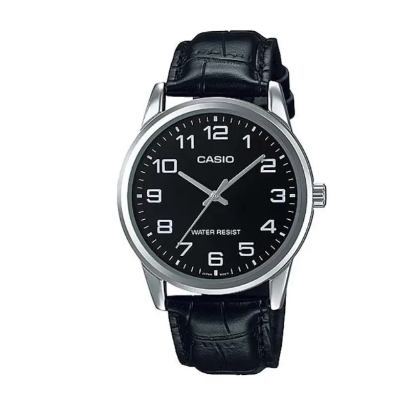 Casio Japan Enticer Black Dial Men's Watch- MTP-V001L-1B